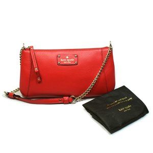Kate Spade Adela Berkshire Road poppy chain purse